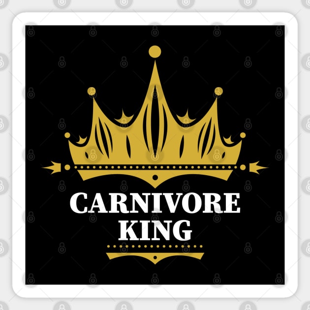 CARNIVORE KING MEAT LOVER BBQ PIT MASTER RANCHER HUNTER GIFT Sticker by CarnivoreMerch